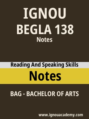BEGLA 138 Solved Assignment