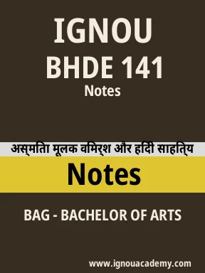 BHDE 141 Solved Assignment