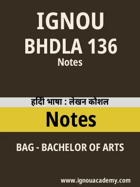 BHDLA 136 Solved Assignment