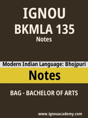 BKMLA 135 Solved Assignment