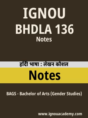 BHDLA 136 Solved Assignment
