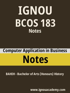 BCOS 183 Solved Assignment