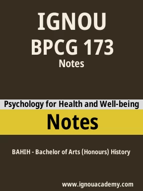 BPCG 173 Solved Assignment