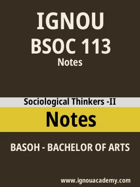 BSOC 113 Solved Assignment