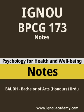 BPCG 173 Solved Assignment