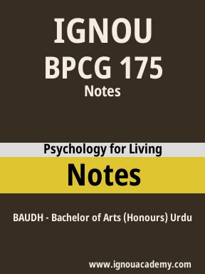 BPCG 175 Solved Assignment