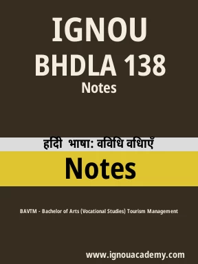 BHDLA 138 Solved Assignment