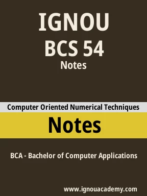 BCS 54 Solved Assignment