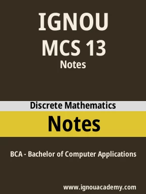 MCS 13 Solved Assignment