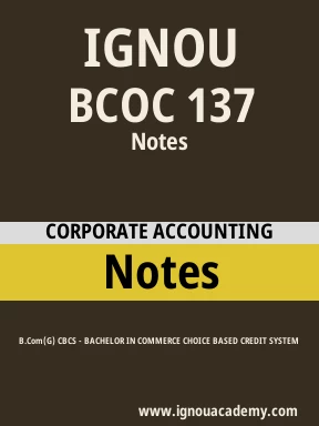 BCOC 137 Solved Assignment