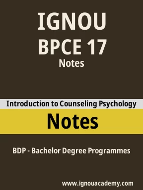 BPCE 17 Solved Assignment