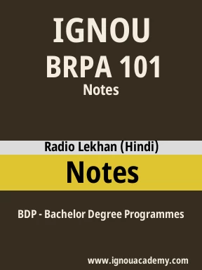 BRPA 101 Solved Assignment
