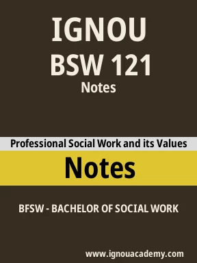 BSW 121 Solved Assignment