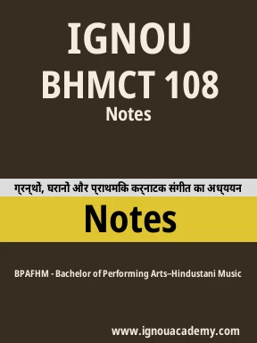 BHMCT 108 Solved Assignment