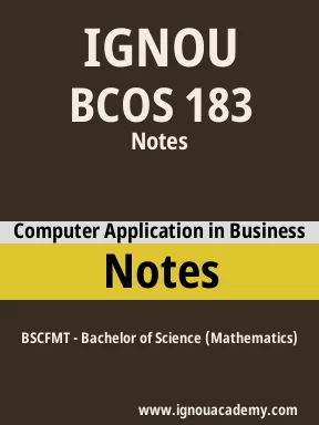 BCOS 183 Solved Assignment
