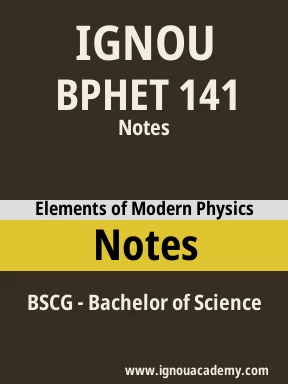 BPHET 141 Solved Assignment