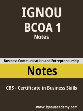 BCOA 1 Solved Assignment