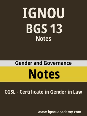 BGS 13 Solved Assignment