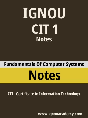 CIT 1 Solved Assignment