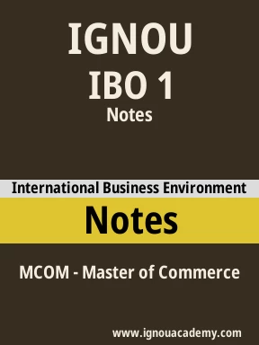 IBO 1 Solved Assignment