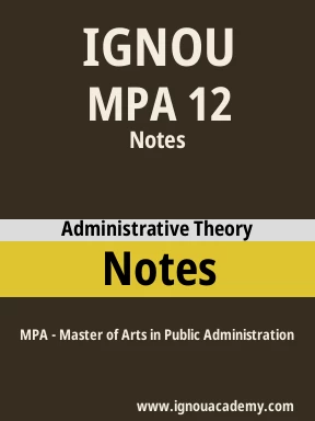 MPA 12 Solved Assignment