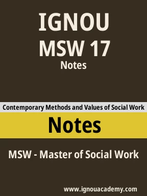 MSW 17 Solved Assignment