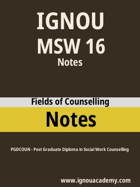 MSW 16 Solved Assignment
