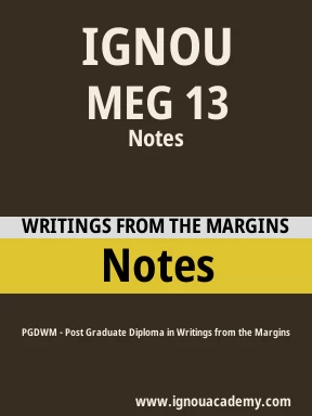 MEG 13 Solved Assignment