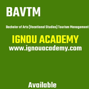 IGNOU BAVTM Projects
