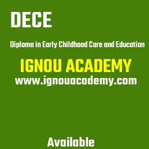 IGNOU DECE Projects