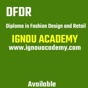 IGNOU DFDR Projects