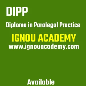 IGNOU DIPP Projects