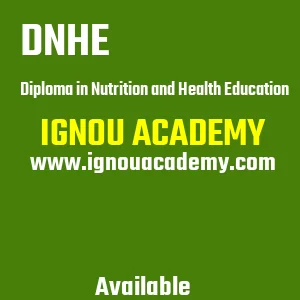 IGNOU DNHE Projects