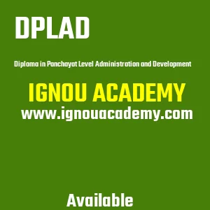 IGNOU DPLAD Projects
