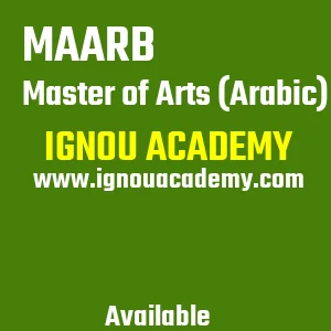 IGNOU MAARB Projects