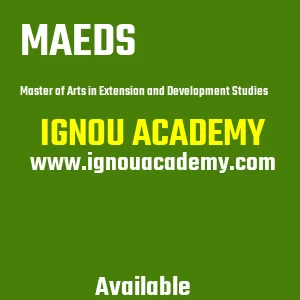 IGNOU MAEDS Projects