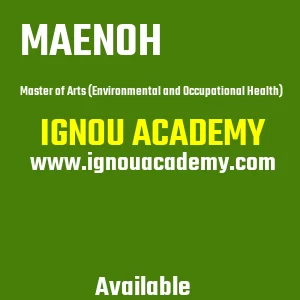 IGNOU MAENOH Projects