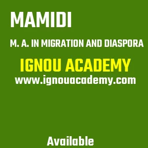 IGNOU MAMIDI Projects