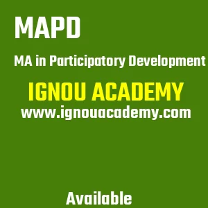 IGNOU MAPD Projects