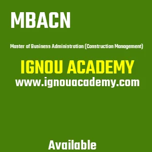 IGNOU MBACN Projects