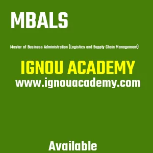 IGNOU MBALS Projects