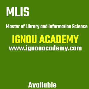 IGNOU MLIS Projects