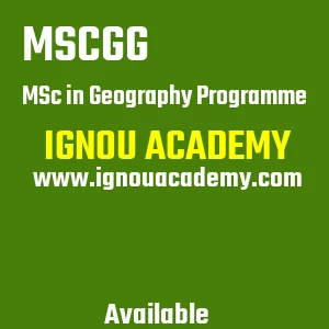 IGNOU MSCGG Projects
