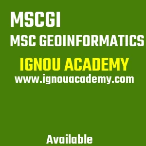 IGNOU MSCGI Projects
