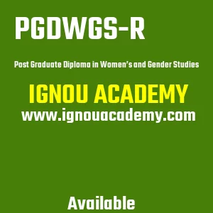 IGNOU PGDWGS-R Projects