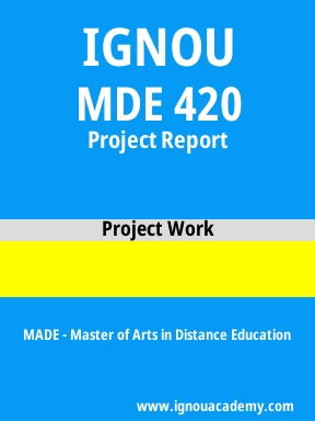 MDE 420 Solved Assignment