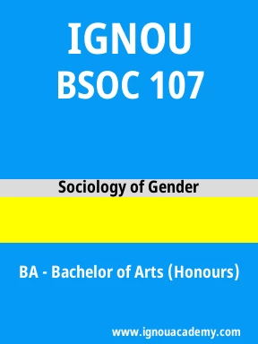 BSOC 107 Solved Assignment
