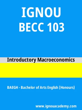 BECC 103 Solved Assignment