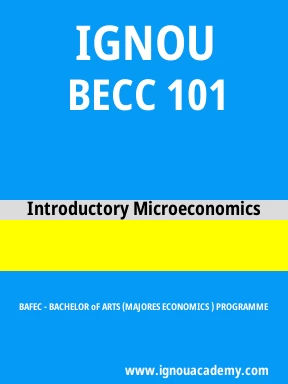 BECC 101 Solved Assignment