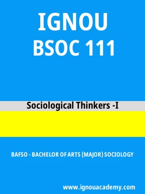 BSOC 111 Solved Assignment